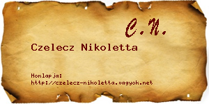 Czelecz Nikoletta névjegykártya